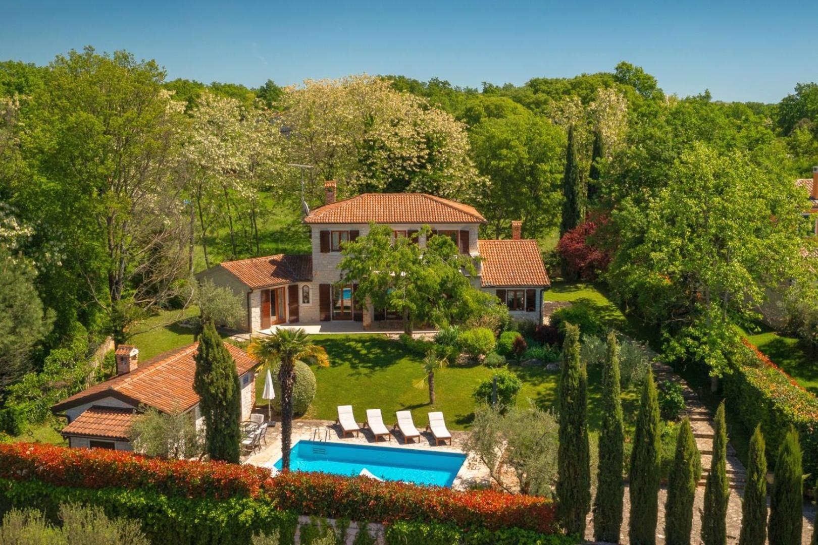 Rustic Villa Cehici With Pool In Sveti Lovrec Jehnici Buitenkant foto