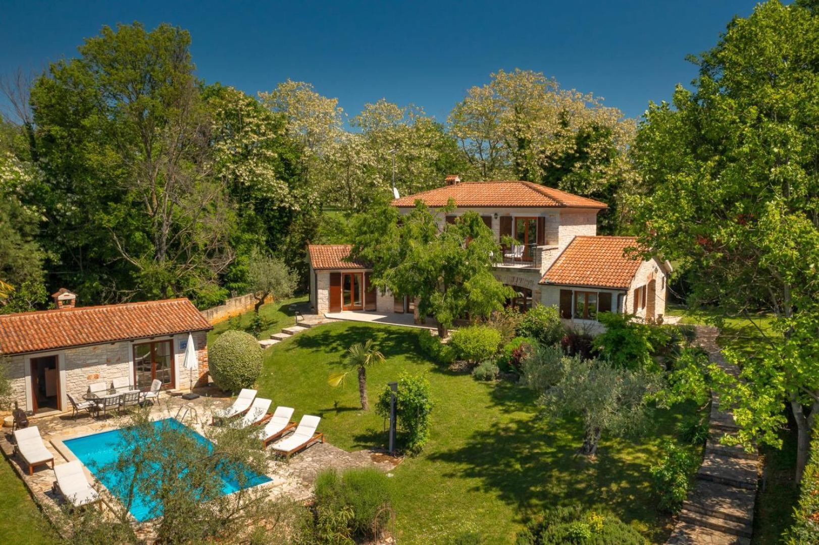 Rustic Villa Cehici With Pool In Sveti Lovrec Jehnici Buitenkant foto